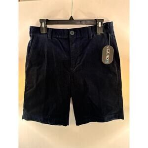 Laird Corduroy Shorts Mens 30 Chino Blue Walking Performance Stretch 9" Inseam
